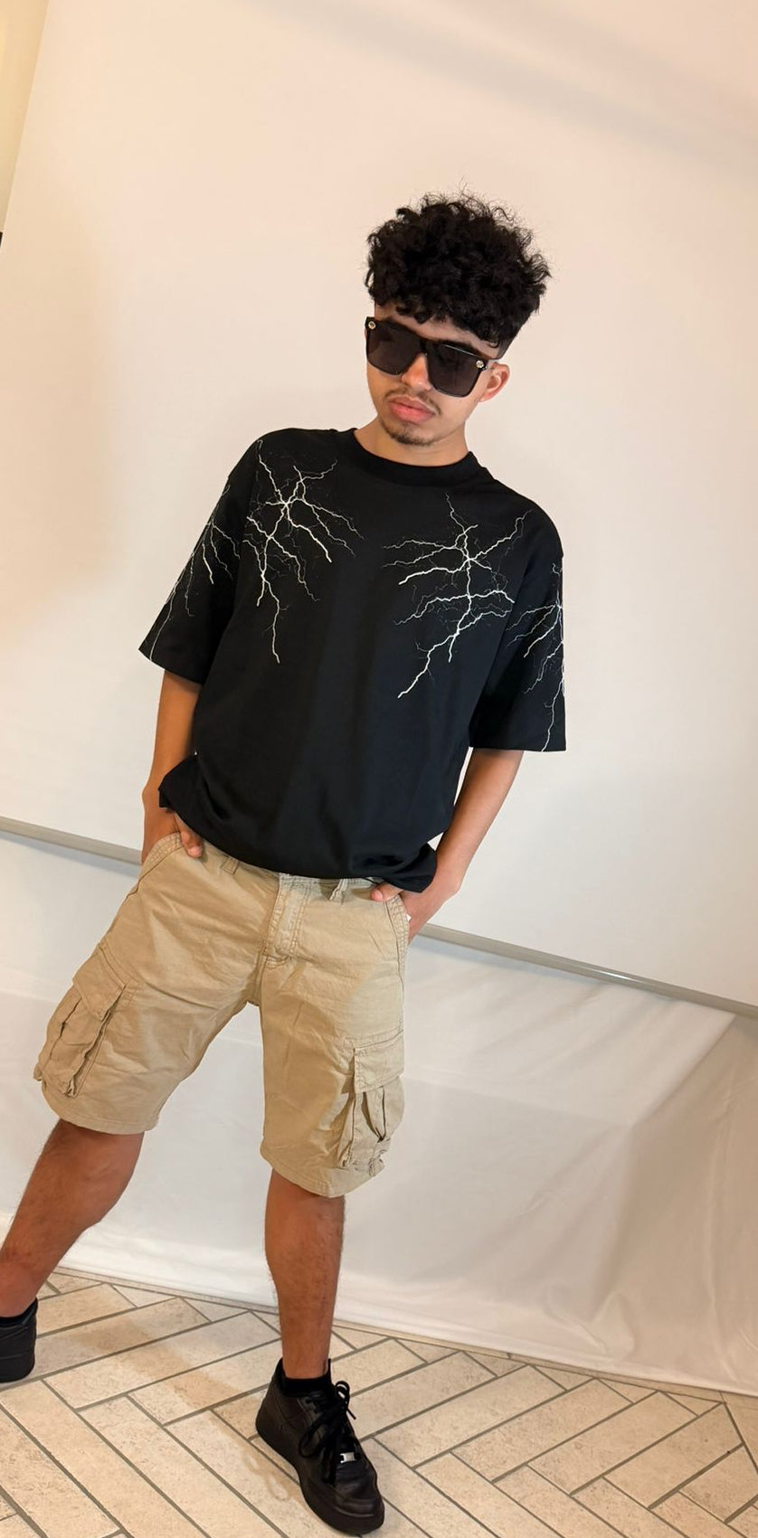 Pantalone cargo corto