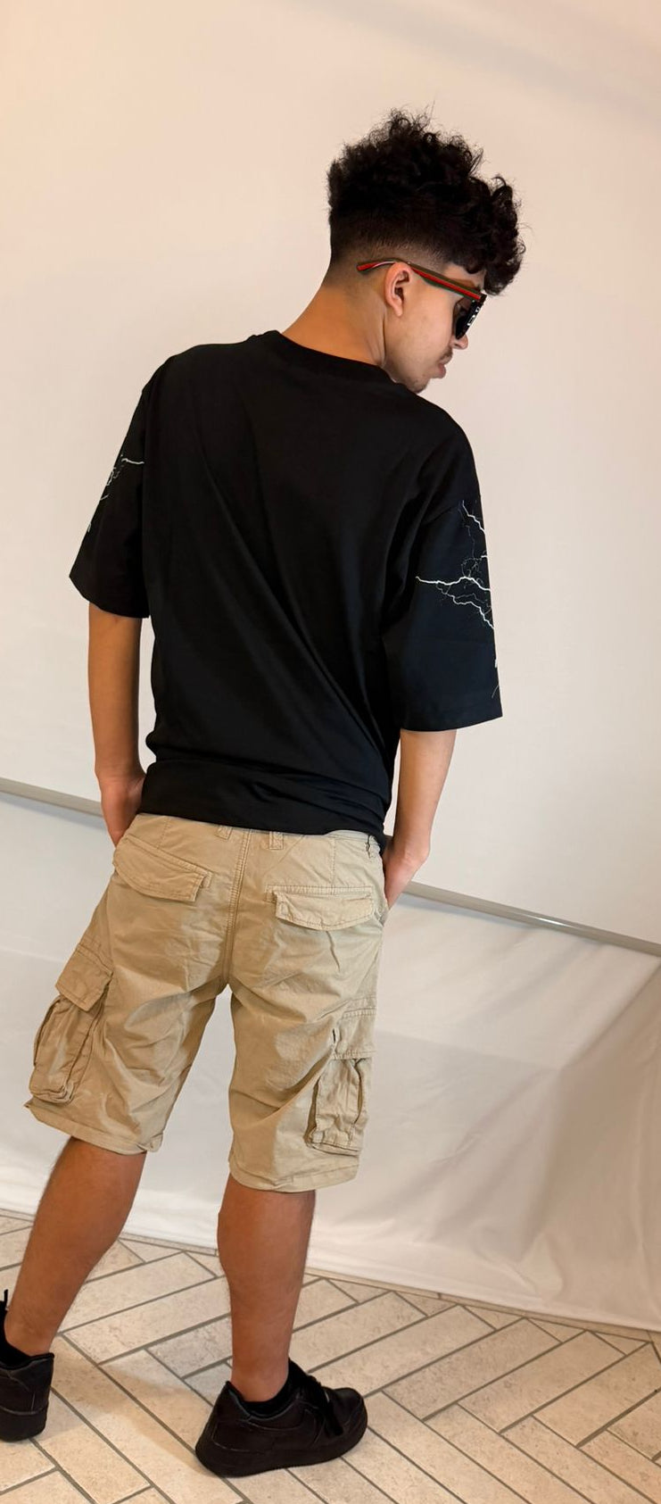 Pantalone cargo corto