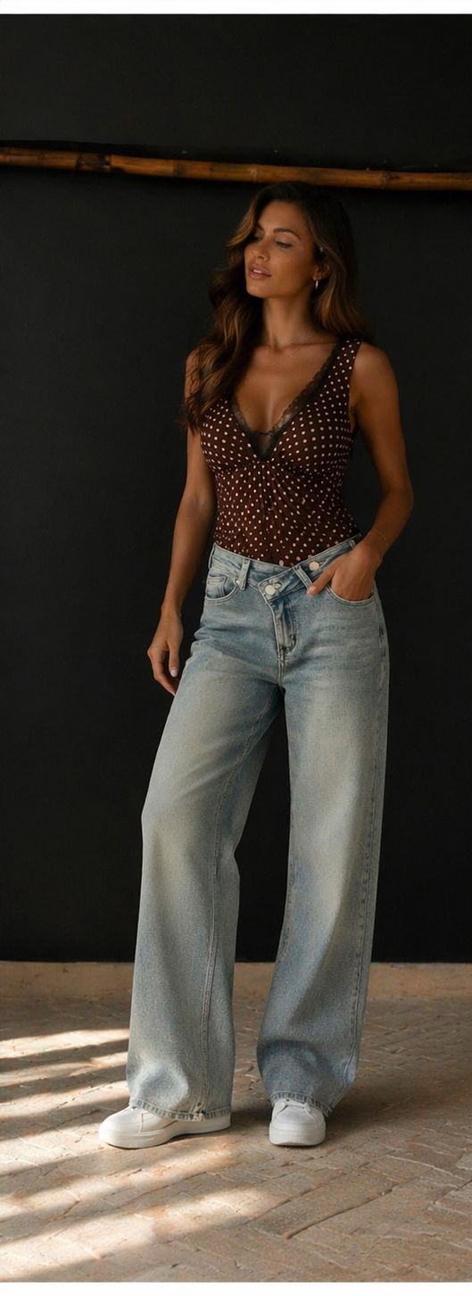 jeans a palazzo